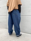2022 Autumn and winter Boys' and Girls' Baby Japanese-style Harem jeans, children's loose silhouette, soft washable denim Application Scenario